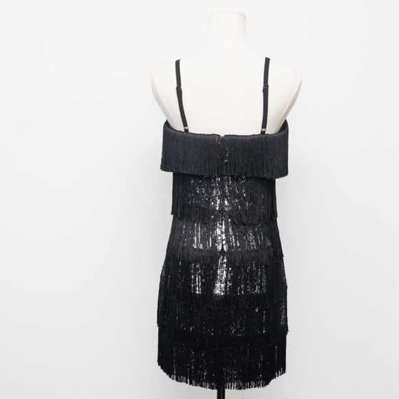Dress the Population -  Rebecca Fringe Cocktail Minidress - Picture 10 of 11